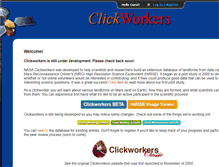 Tablet Screenshot of nasaclickworkers.com